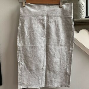 Iris Gray Stretch Body Con Pull On Skirt sz M NWOT